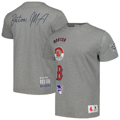 Boston Red Sox Mitchell & Ness Cooperstown Collection City Collection T-Shirt - Heather Gray T-shirts