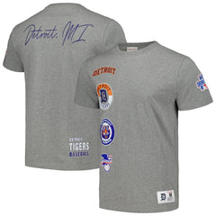 Detroit Tigers Mitchell & Ness Cooperstown Collection City Collection T-Shirt - Heather Gray T-shirts