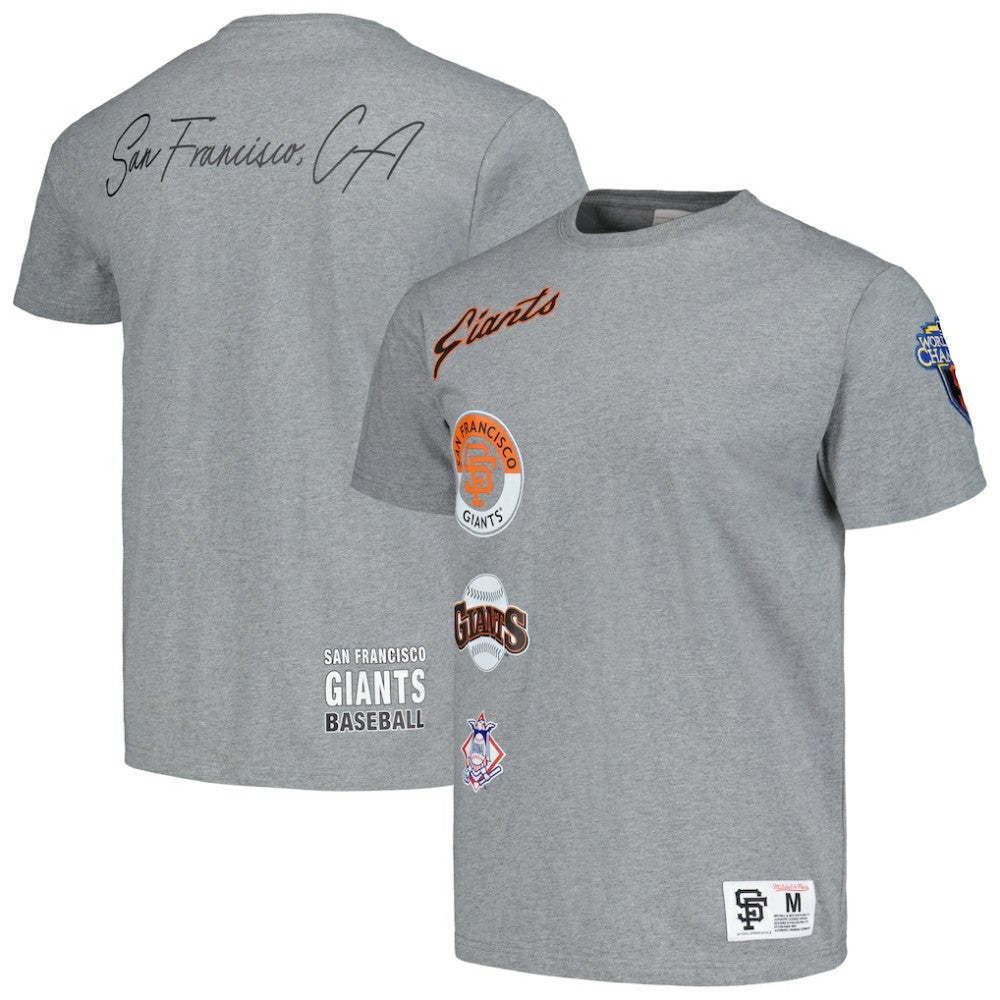 San Francisco Giants Mitchell & Ness Cooperstown Collection City Collection T-Shirt - Heather Gray T-shirts