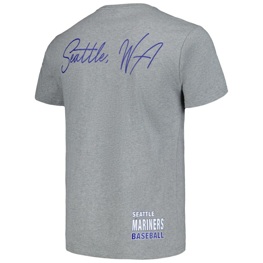 Seattle Mariners Mitchell & Ness Cooperstown Collection City Collection T-Shirt - Heather Gray T-shirts