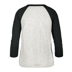 Washington Nationals '47 Women's City Connect Retro Daze Ava Raglan 3/4-Sleeve T-Shirt - Gray T-shirts