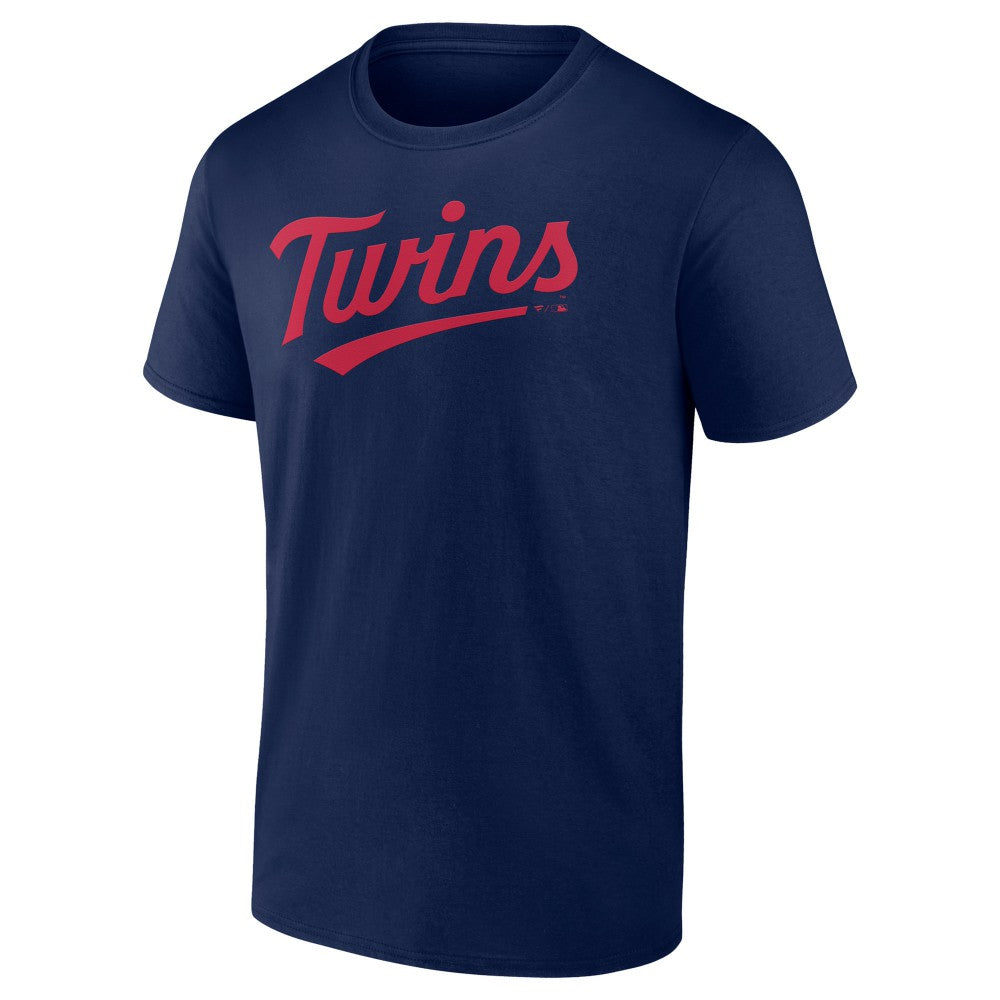 Minnesota Twins Fanatics Official Team Wordmark T-Shirt - Navy T-shirts