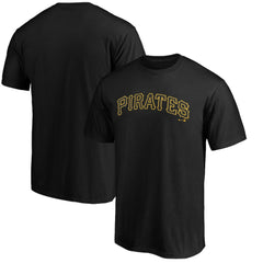 Pittsburgh Pirates Official Wordmark Team T-Shirt - Black T-shirts