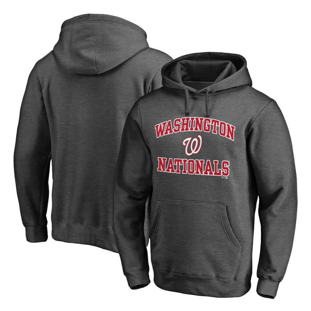 Washington Nationals Heart & Soul Pullover Hoodie - Charcoal Hoodies