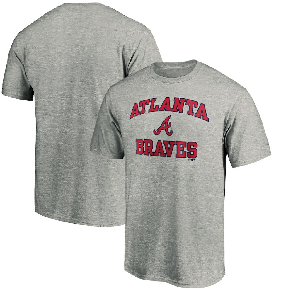 Atlanta Braves Heart & Soul T-Shirt - Heather Gray T-shirts