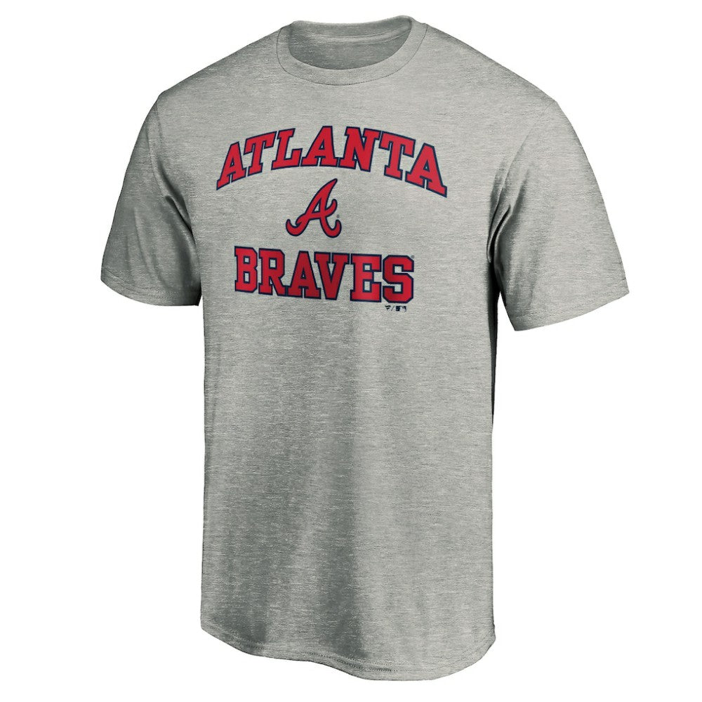 Atlanta Braves Heart & Soul T-Shirt - Heather Gray T-shirts