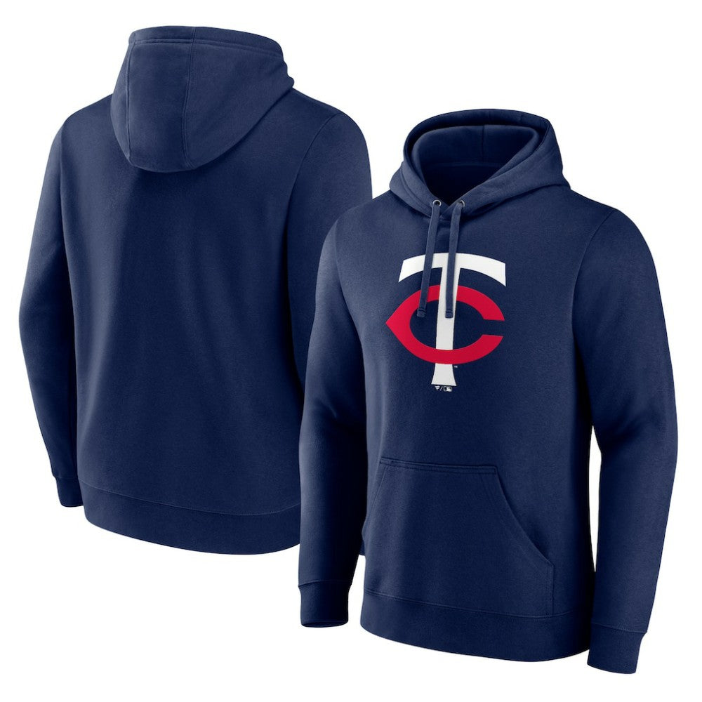 Minnesota Twins Official Team Logo Pullover Hoodie - Navy Hoodies