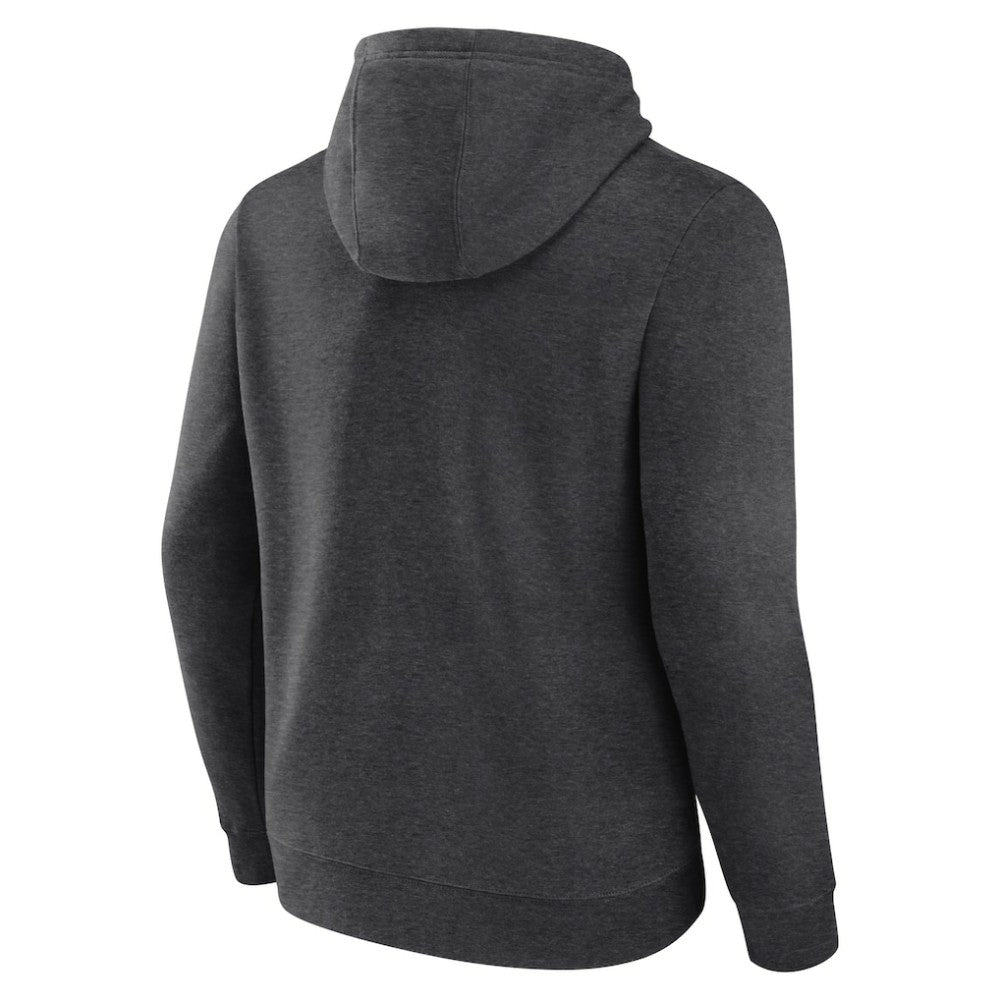 New York Yankees Team Lock Up Wordmark Pullover Hoodie - Charcoal Hoodies