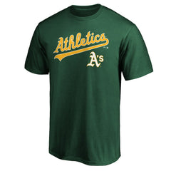 Athletics Team Lock Up Wordmark T-Shirt - Green T-shirts