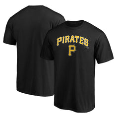 Pittsburgh Pirates Team Lock Up Wordmark T-Shirt - Black T-shirts