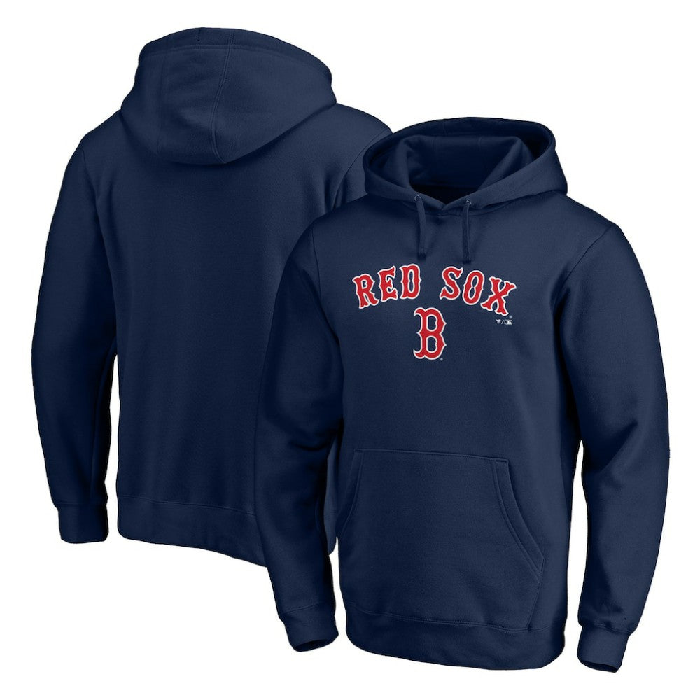 Boston Red Sox Team Lock Up Wordmark Pullover Hoodie - Navy Hoodies