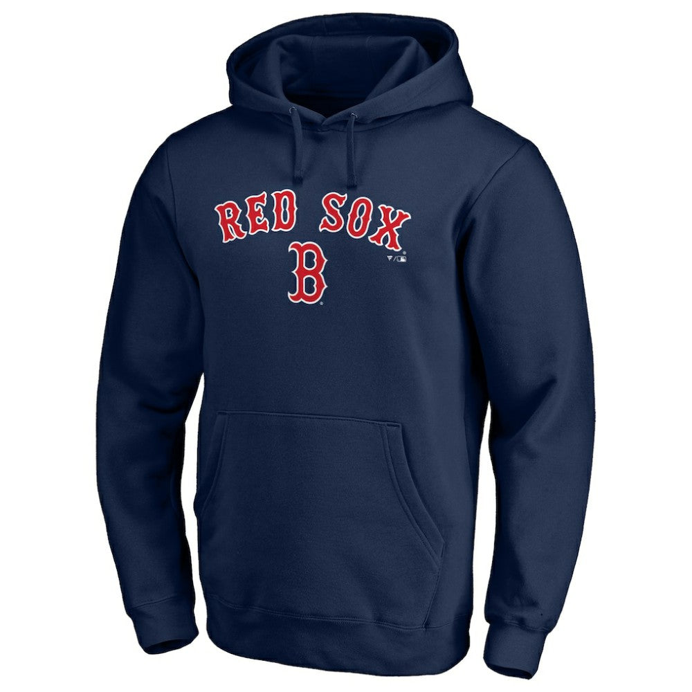 Boston Red Sox Team Lock Up Wordmark Pullover Hoodie - Navy Hoodies