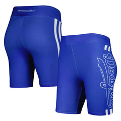 Los Angeles Dodgers Mitchell & Ness Women's Biker Shorts - Royal Shorts