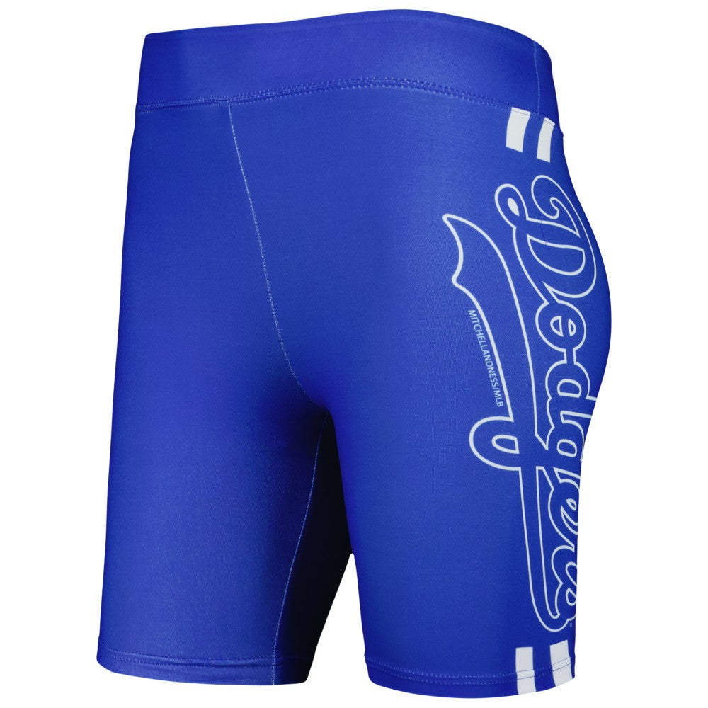 Los Angeles Dodgers Mitchell & Ness Women's Biker Shorts - Royal Shorts