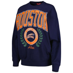 Houston Astros Mitchell & Ness Women's Logo Lt 2.0 Pullover Sweatshirt - Navy Pullover