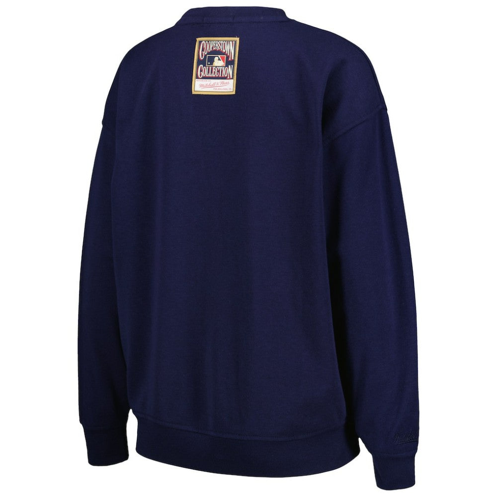 Houston Astros Mitchell & Ness Women's Logo Lt 2.0 Pullover Sweatshirt - Navy Pullover