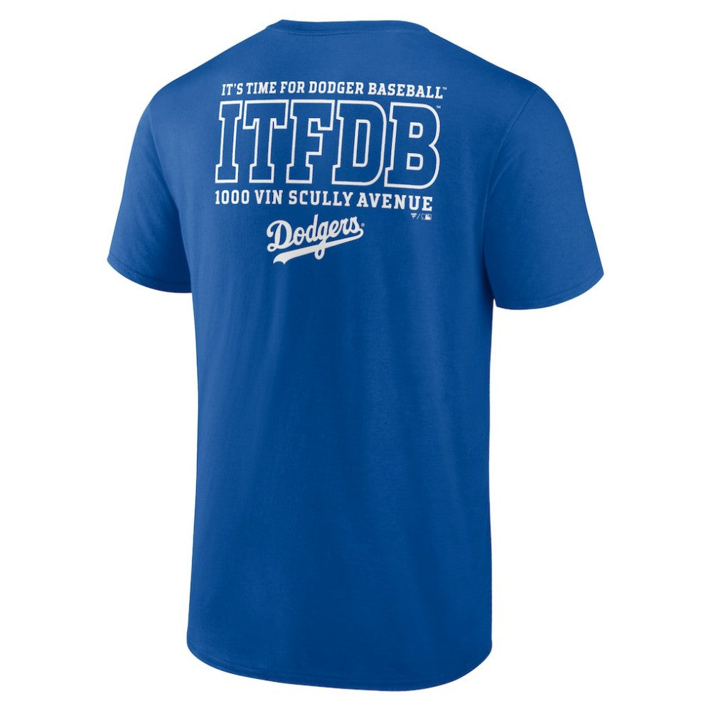 Los Angeles Dodgers Bring It ITFDB T-Shirt - Royal T-shirts
