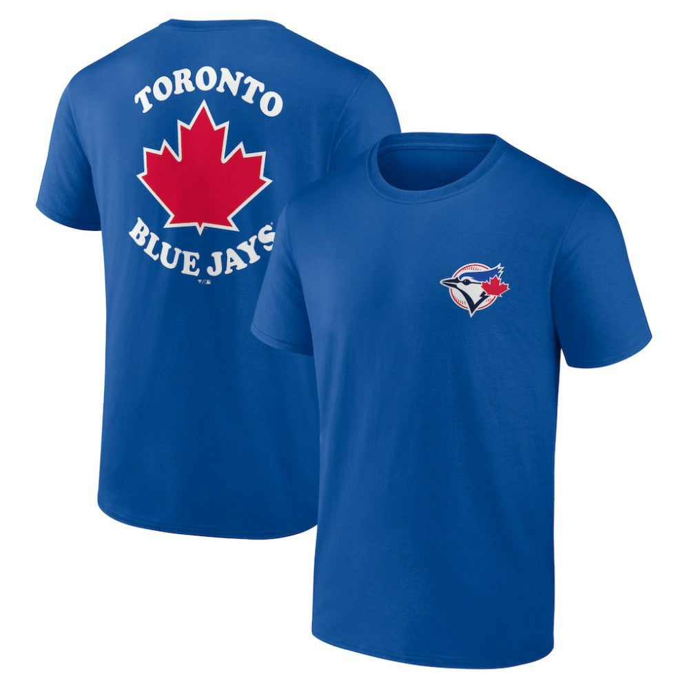 Toronto Blue Jays Bring It Maple Leaf T-Shirt - Royal T-shirts