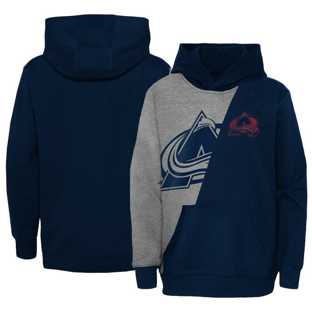 NHL Colorado Avalanche Preschool Unrivaled Pullover Hoodie - Gray/Navy