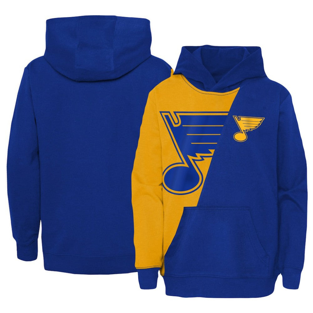 NHL St. Louis Blues Youth Unrivaled Pullover Hoodie - Gold/Blue