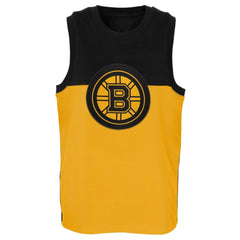 NHL Boston Bruins Youth Revitalize Tank Top - Gold/Black
