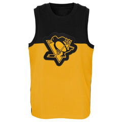 NHL Pittsburgh Penguins Youth Revitalize Tank Top - Gold/Black
