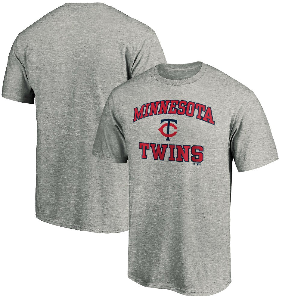 Minnesota Twins Heart & Soul T-Shirt - Heather Gray T-shirts