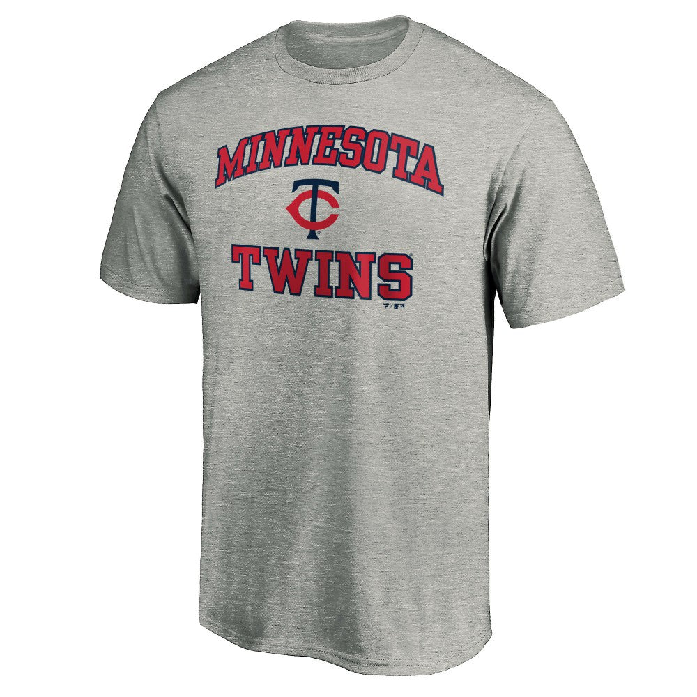 Minnesota Twins Heart & Soul T-Shirt - Heather Gray T-shirts