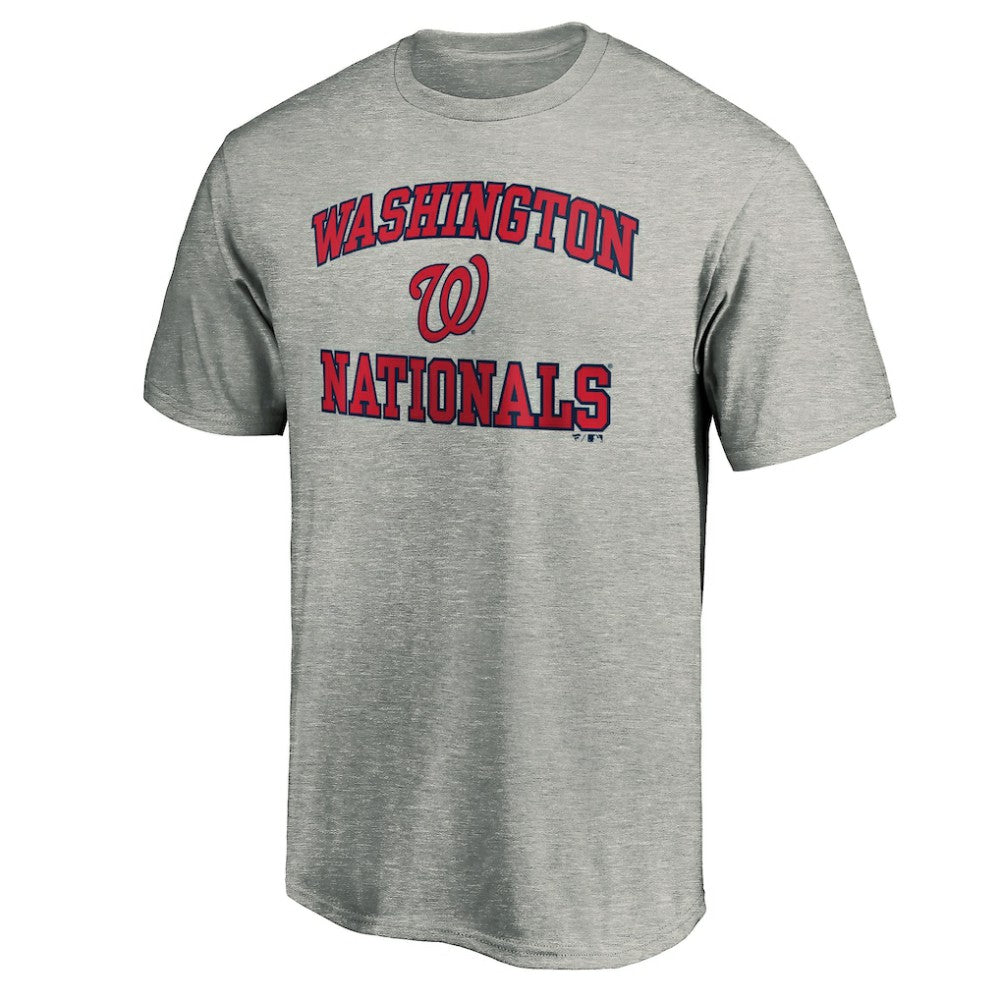 Washington Nationals Heart & Soul T-Shirt - Heather Gray T-shirts