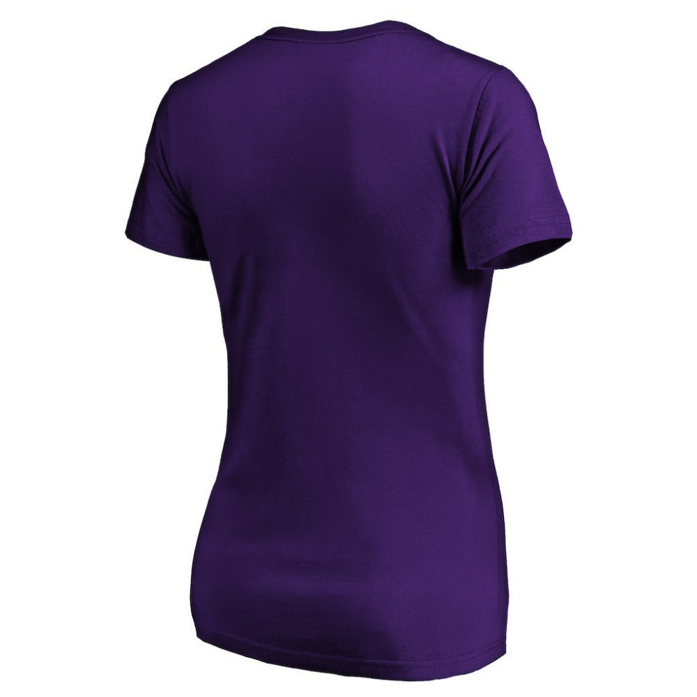 Colorado Rockies Women's Core Team Lock Up V-Neck T-Shirt - Purple T-shirts