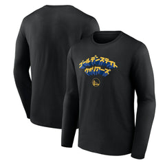 Golden State Warriors Japanese Heritage Long Sleeve T-Shirt Black