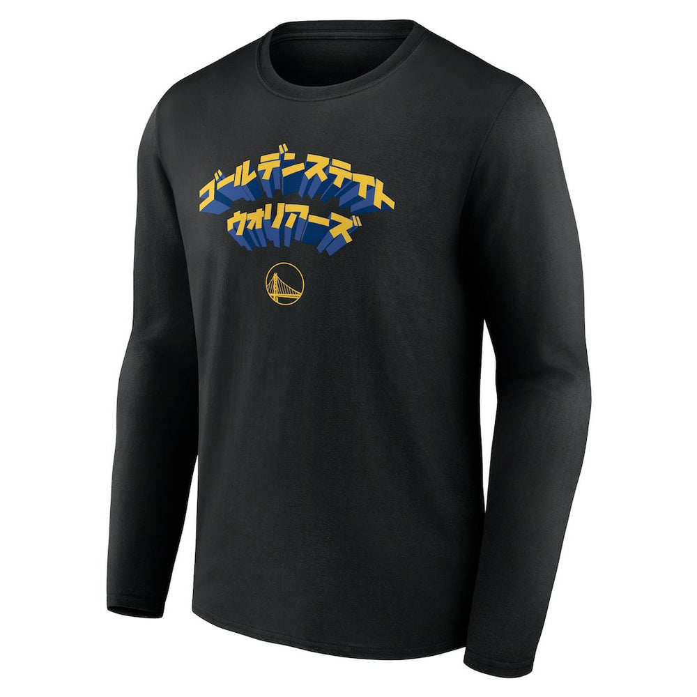 Golden State Warriors Japanese Heritage Long Sleeve T-Shirt Black