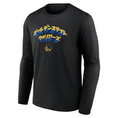 Golden State Warriors Japanese Heritage Long Sleeve T-Shirt Black