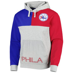 Philadelphia 76ers Tie-Breaker Pullover Hoodie Heather Gray