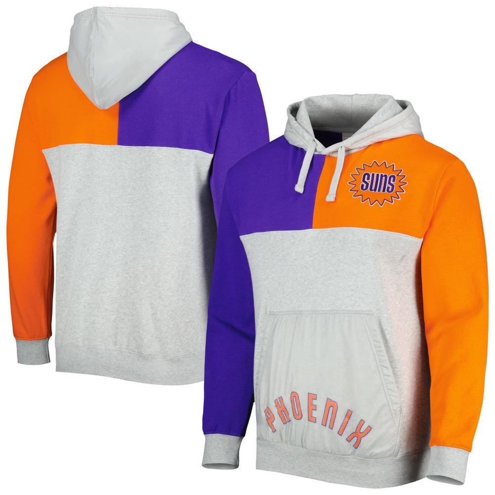 Phoenix Suns Tie-Breaker Pullover Hoodie Heather Gray