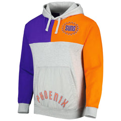 Phoenix Suns Tie-Breaker Pullover Hoodie Heather Gray