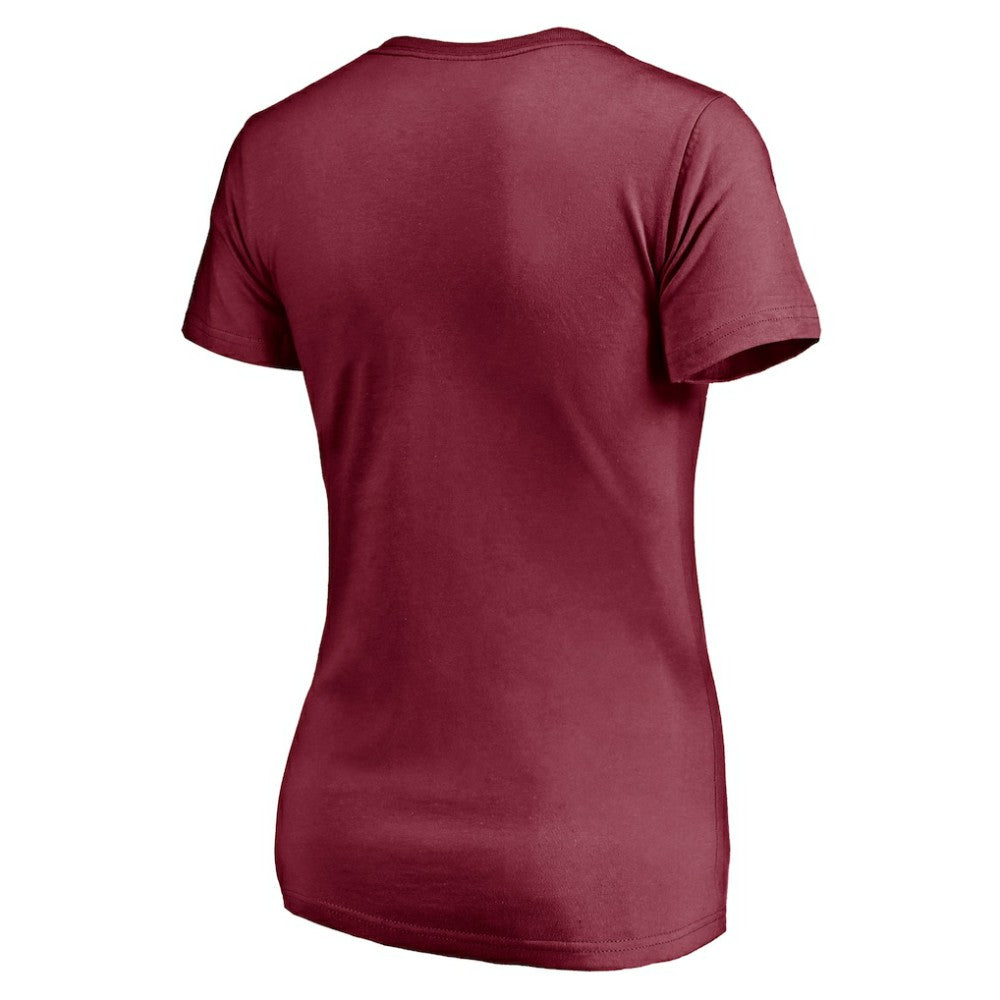 Philadelphia Phillies Women's Fightin' Phils V-Neck T-Shirt - Burgundy T-shirts