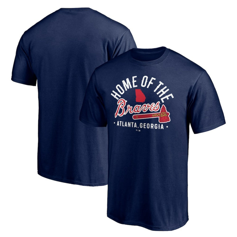 Atlanta Braves Hometown Collection Home of the Braves T-Shirt - Navy T-shirts