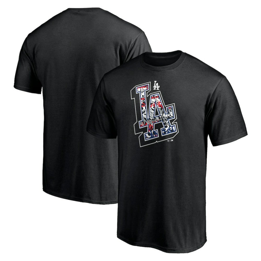 Los Angeles Dodgers Hometown Collection Tag T-Shirt - Black T-shirts
