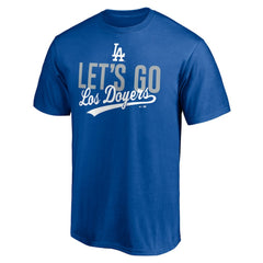 Los Angeles Dodgers Let's Go Los Doyers T-Shirt - Royal T-shirts