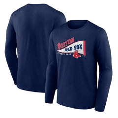 Boston Red Sox The Pennant Long Sleeve T-Shirt - Navy T-shirts