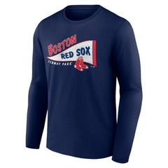 Boston Red Sox The Pennant Long Sleeve T-Shirt - Navy T-shirts
