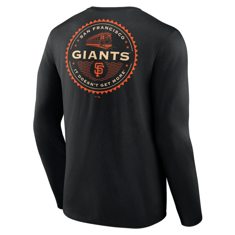 San Francisco Giants SF Seal Long Sleeve T-Shirt - Black T-shirts
