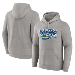 Los Angeles Dodgers Heater State of Mind Pullover Hoodie - Gray Hoodies