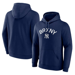 New York Yankees Bronx NY Pullover Hoodie - Navy Hoodies