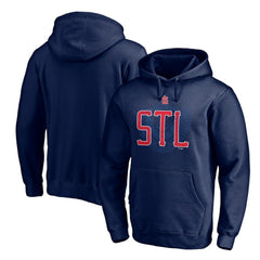 St. Louis Cardinals Paint the Black Pullover Hoodie - Navy Hoodies