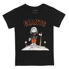 San Francisco Giants Tiny Turnip Youth Astronaut T-Shirt - Black T-shirts
