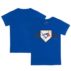 Toronto Blue Jays Tiny Turnip Youth Base Stripe T-Shirt - Royal T-shirts