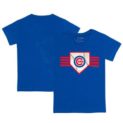 Chicago Cubs Tiny Turnip Youth Base Stripe T-Shirt - Royal T-shirts
