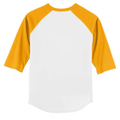 San Diego Padres Tiny Turnip Youth Base Stripe 3/4-Sleeve Raglan T-Shirt - White/Gold T-shirts
